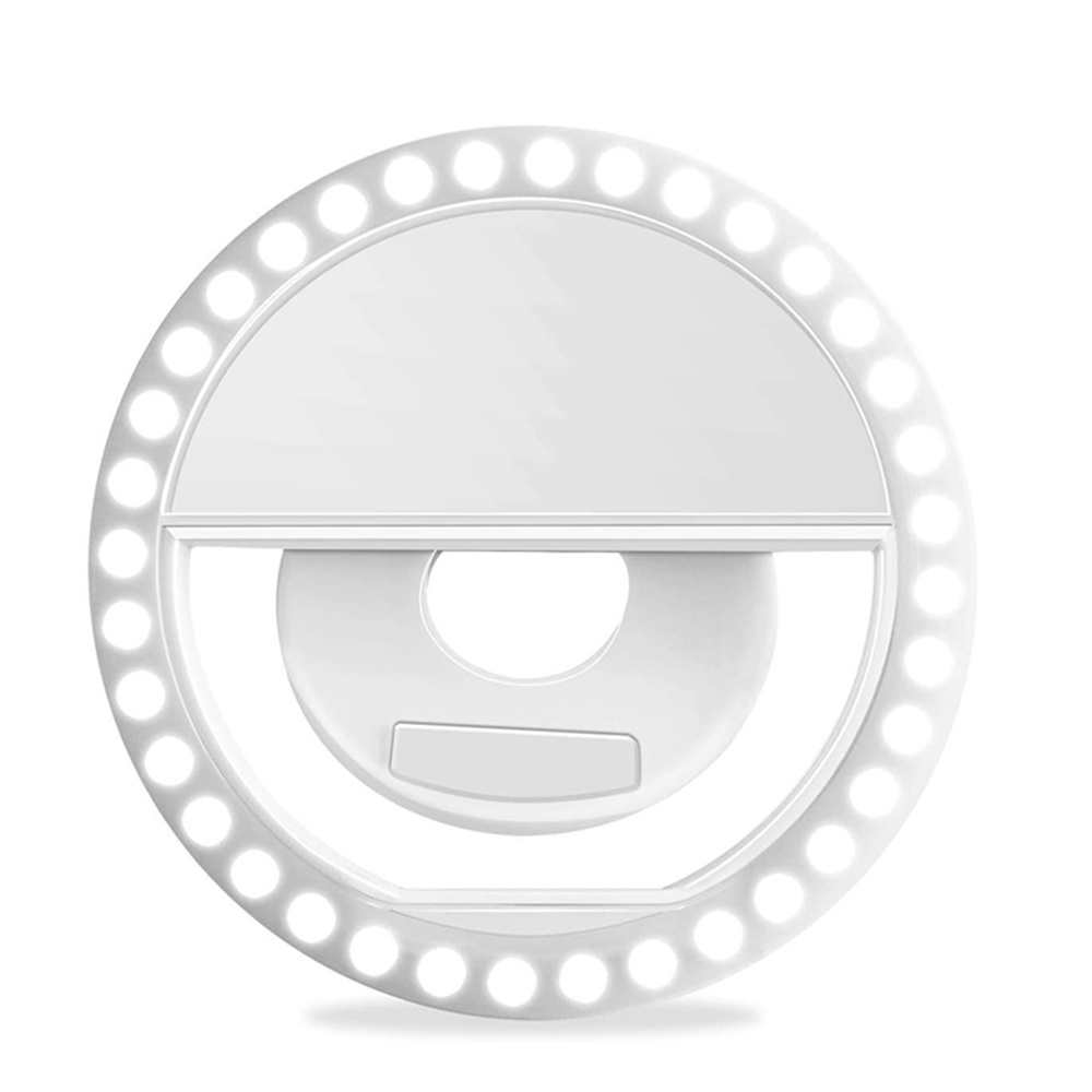 Photography Lighting Video - USB充電式LEDセルフィーリングライト、ポータブルフィルライト、ライブストリーミング、メイクアップ、ビデオ撮影、Vlog用ユニバーサルフォンリングランプ