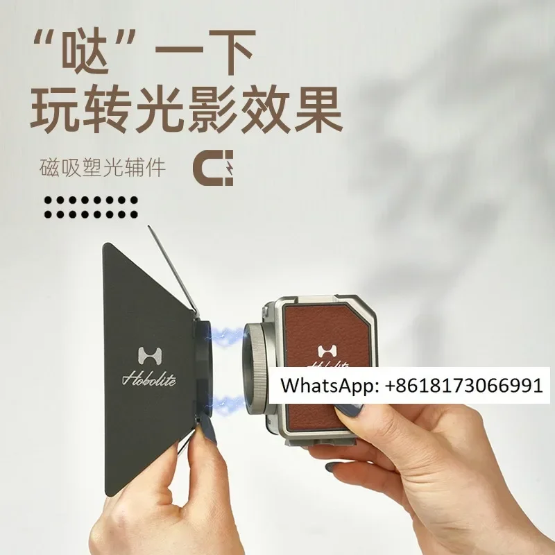 Photography Portrait Lighting Setup - ホボライトまたはマイクロ撮影ライト 8w 屋外夜間ポートレート撮影用 常時点灯、磁気式レトロデスク設置