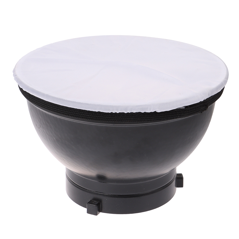 Photography Lighting Diffuser - 写真用ライト付きソフトディフューザークロス,スタジオ用の標準ストロボリフレクター,18cm