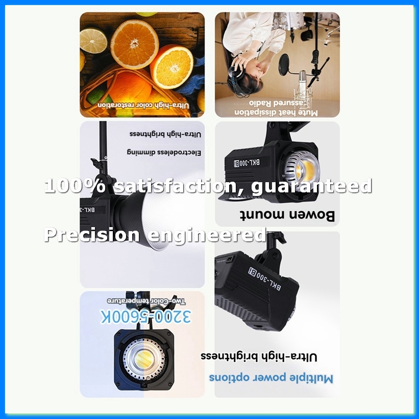 Photography Lighting Video - 300W Bi LED ビデオライト、ポートレート、屋外写真撮影用の 2.4G ワイヤレスリモコン付き連続