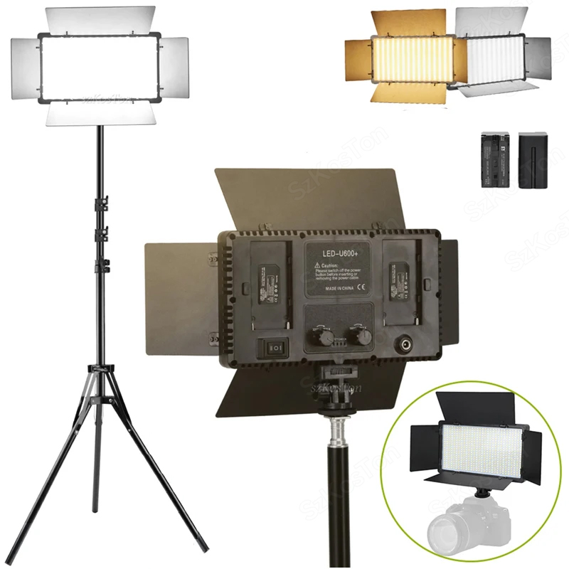 Photography Lighting Youtube - U800 u600 LEDフォトスタジオキット,写真パネル,ライブYouTubeビデオ用ランプ