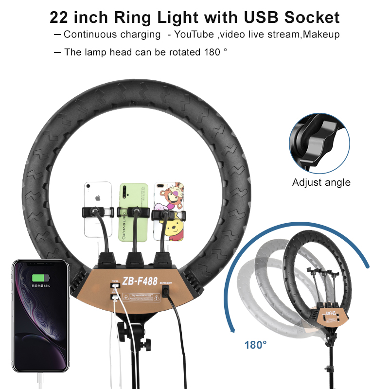 電源ケーブル付きの取り外し可能なリングライト,写真撮影用のL - Photography Lighting Youtube のレビューと価格