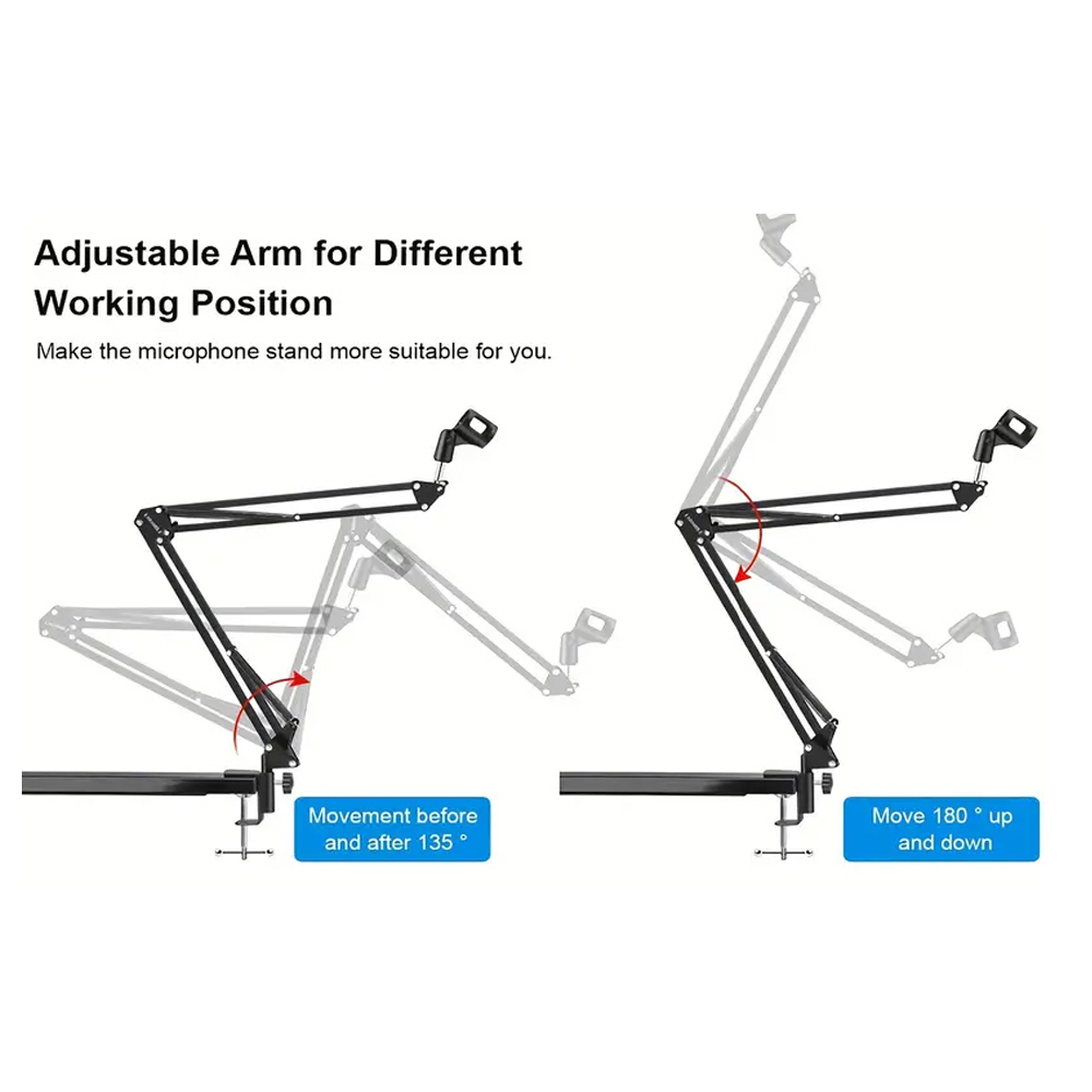 折りたたみ式金属拡張可能なマイクスタンドブラケット調整可能な - Boom Arm Stand のレビューと価格