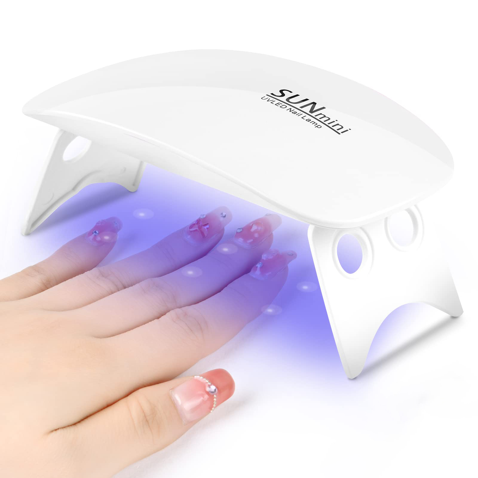 ポータブル6 LED UVネイルランプ 6W ミニネイルドラ - Photography Lighting Gels のレビューと価格
