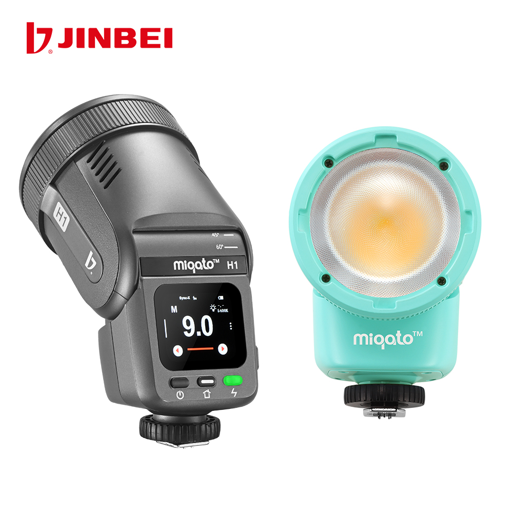 JINBEI H1 LEDカメラフラッシュ屋外2-in-1ス - Good Lighting In Photography のレビューと価格