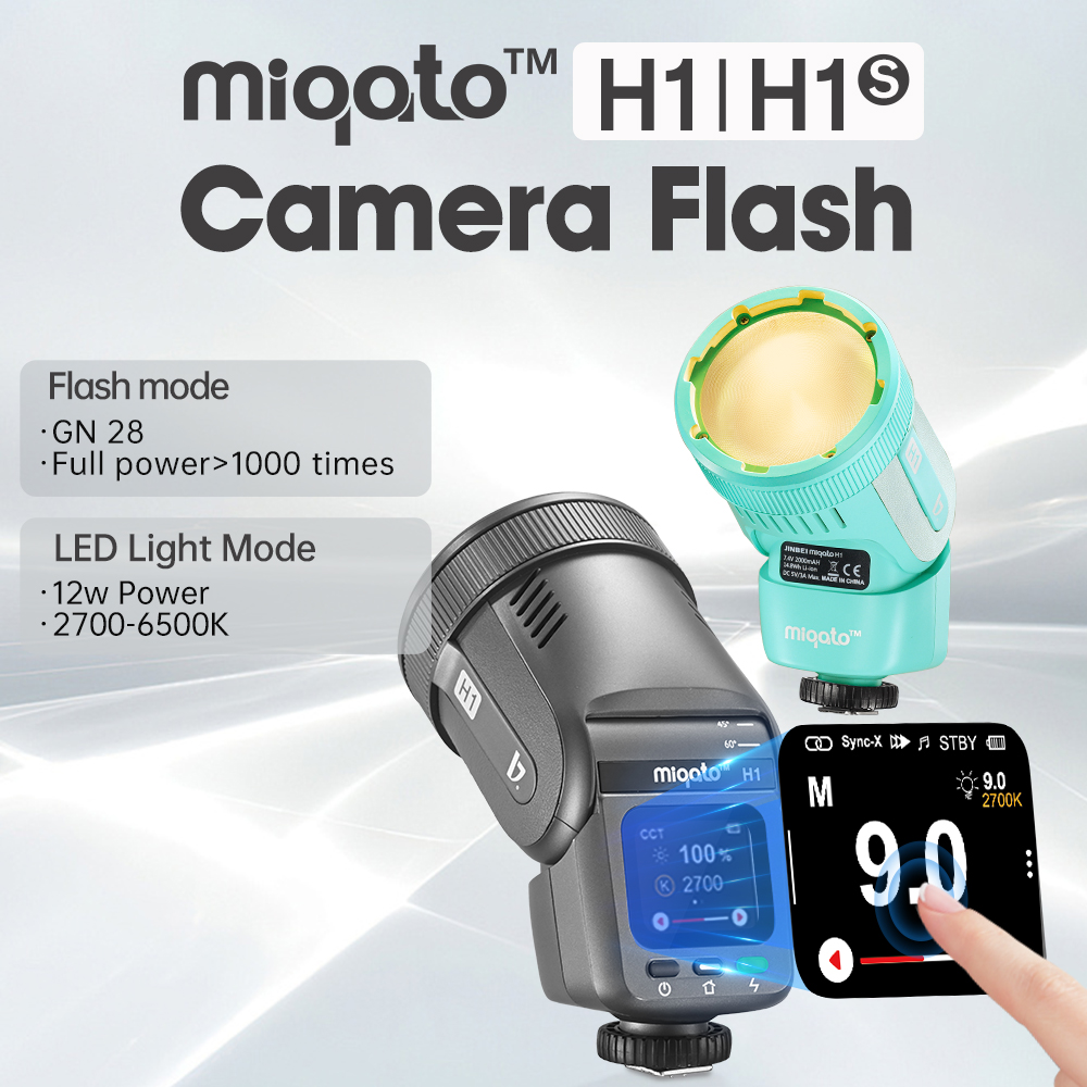 JINBEI H1 LEDカメラフラッシュ屋外2-in-1ス - Good Lighting In Photography のレビューと価格