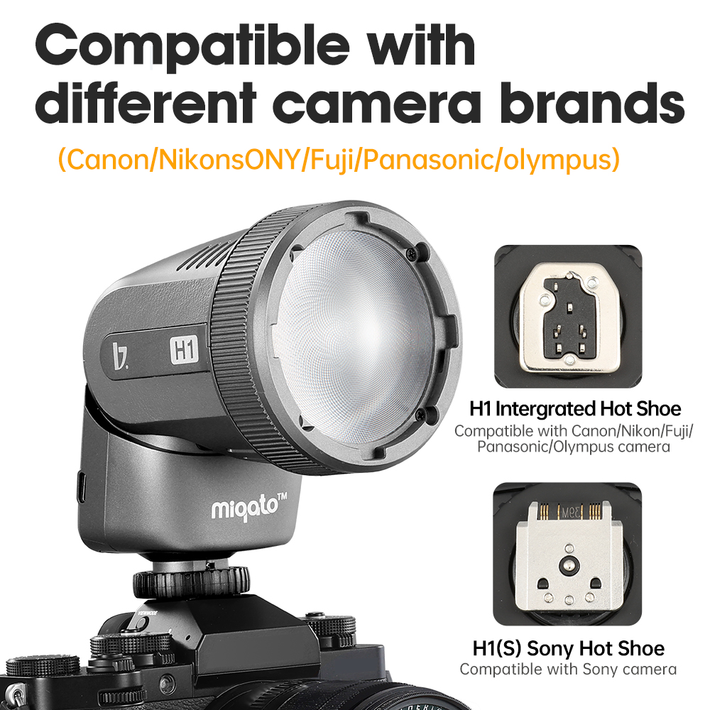 JINBEI H1 LEDカメラフラッシュ屋外2-in-1ス - Good Lighting In Photography のレビューと価格