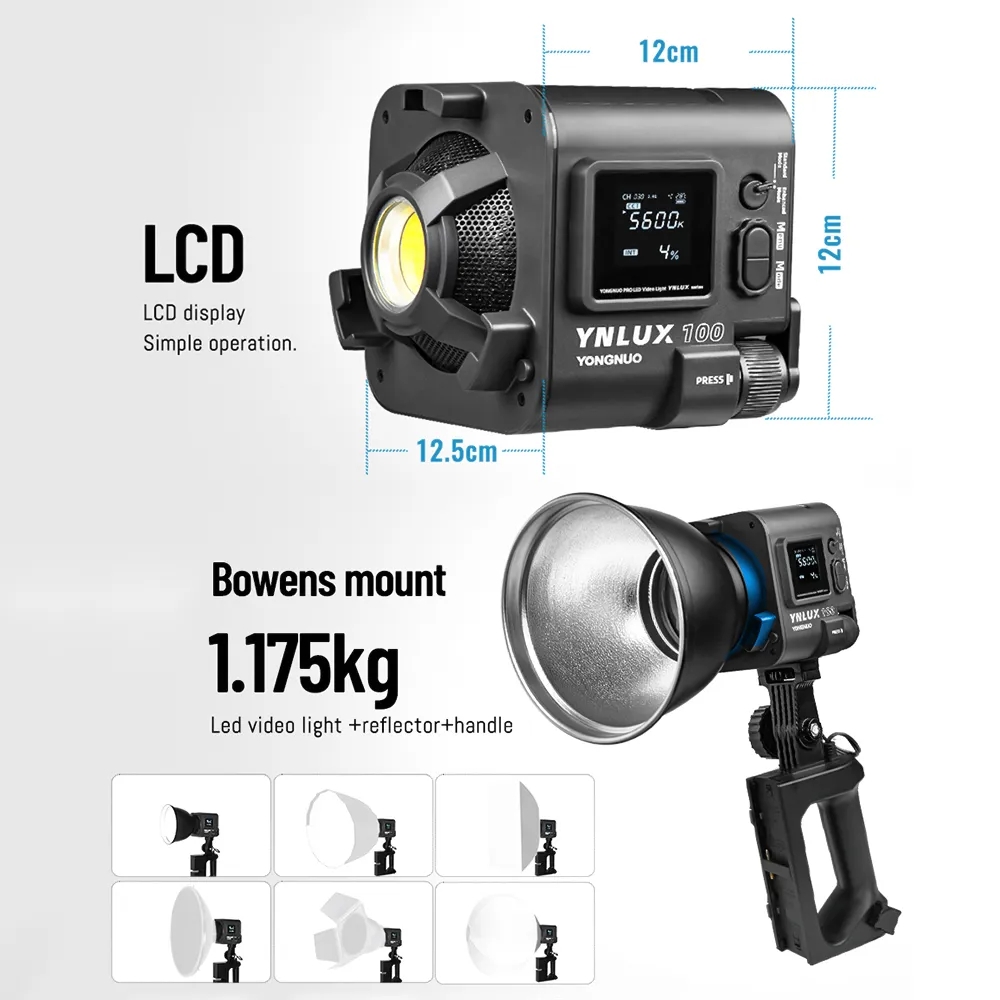 YONGNUO YNLUX100 100W 3200K-56 - Photography Lighting Video のレビューと価格
