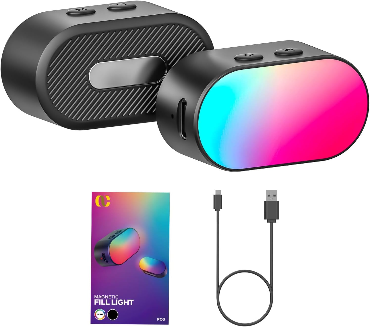 AOCHUAN ミニ RGB 磁気補助光 3 ストップ輝度  - Photography Lighting Video のレビューと価格