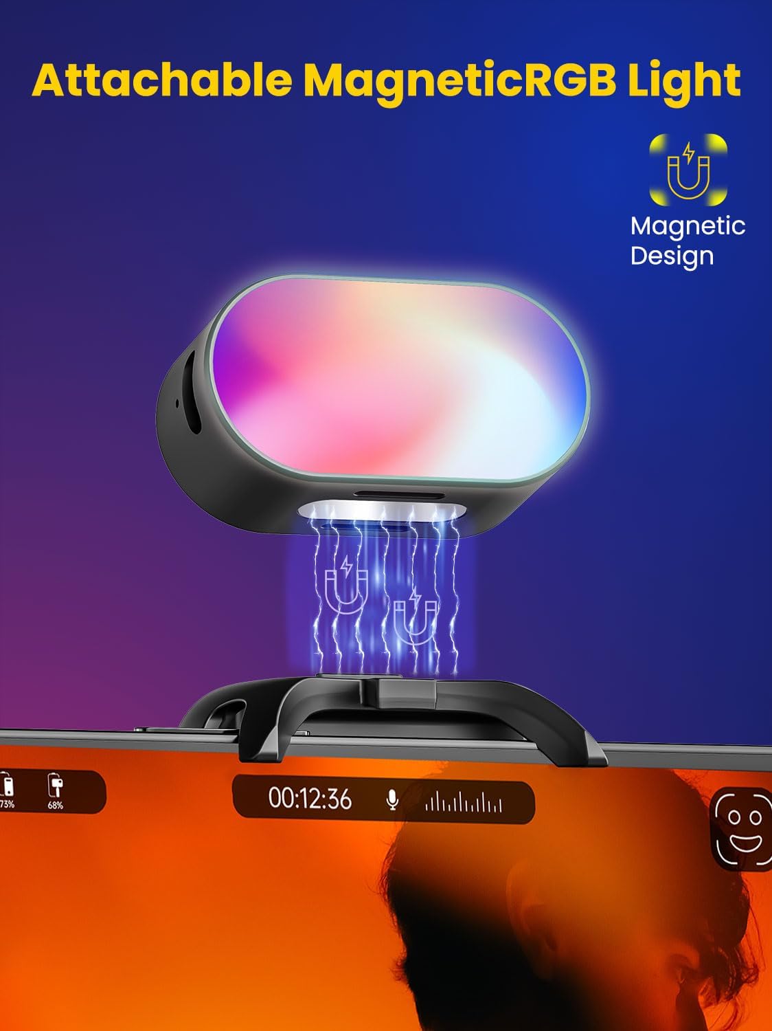 AOCHUAN ミニ RGB 磁気補助光 3 ストップ輝度  - Photography Lighting Video のレビューと価格