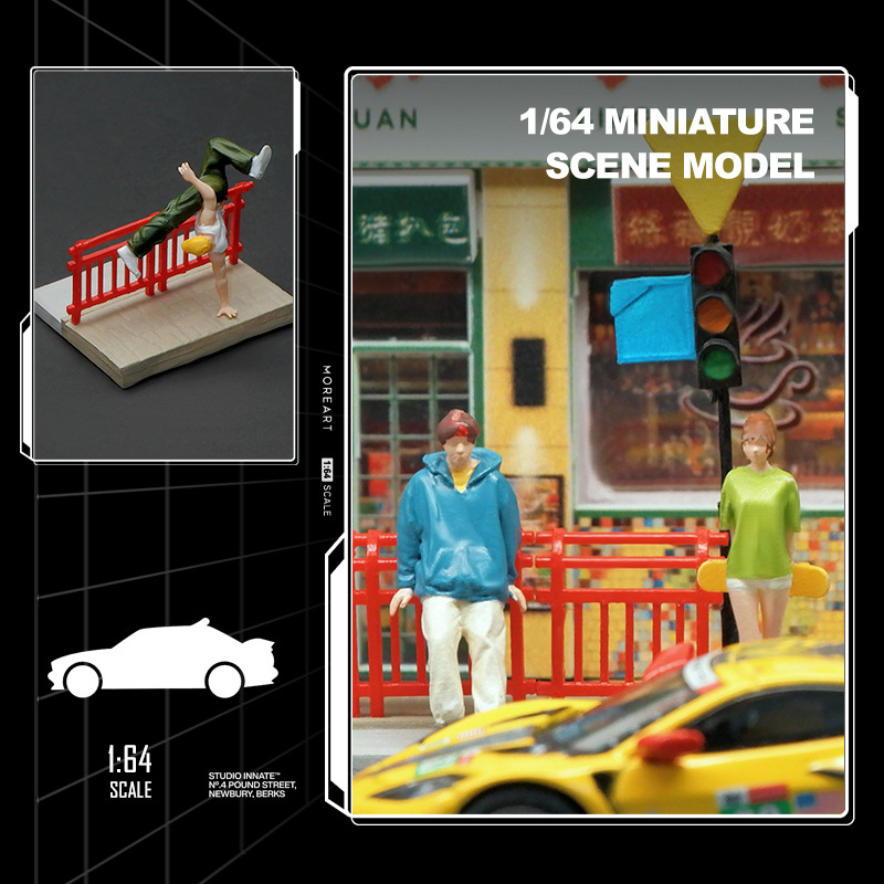 1:64 シミュレーション信号機手すりミニチュアアクションフ - Good Lighting In Photography のレビューと価格