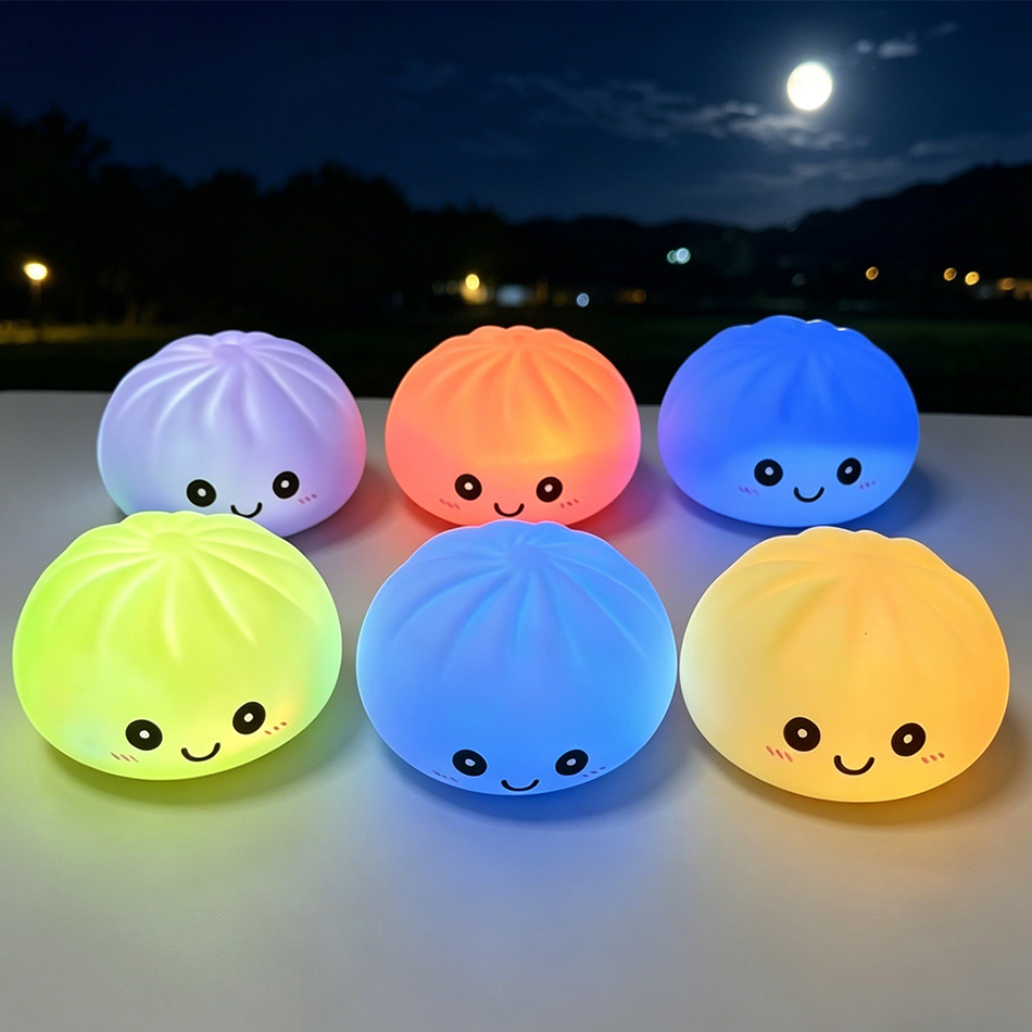 美的LEDバンナイトライト、柔らかいシリコン製スクイーズ玩具 - Photography Lighting For Food のレビューと価格