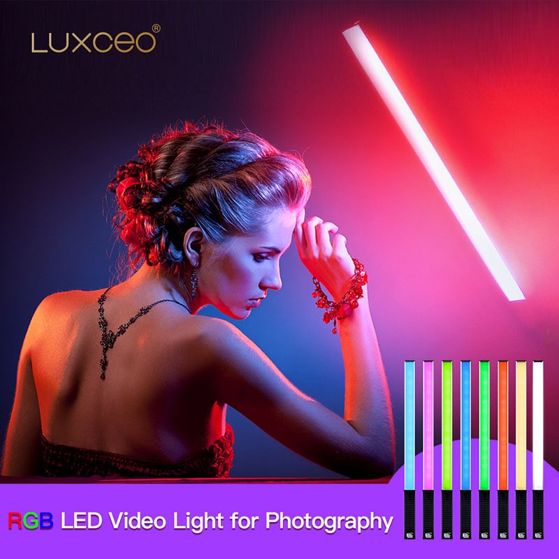 LUXCEO Q508A ハンドヘルド RGB ビデオチュー - Photography Lighting Youtube のレビューと価格