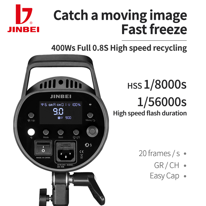 JINBEI MSN 400PRO 400WS GN66 1 - Good Lighting In Photography のレビューと価格