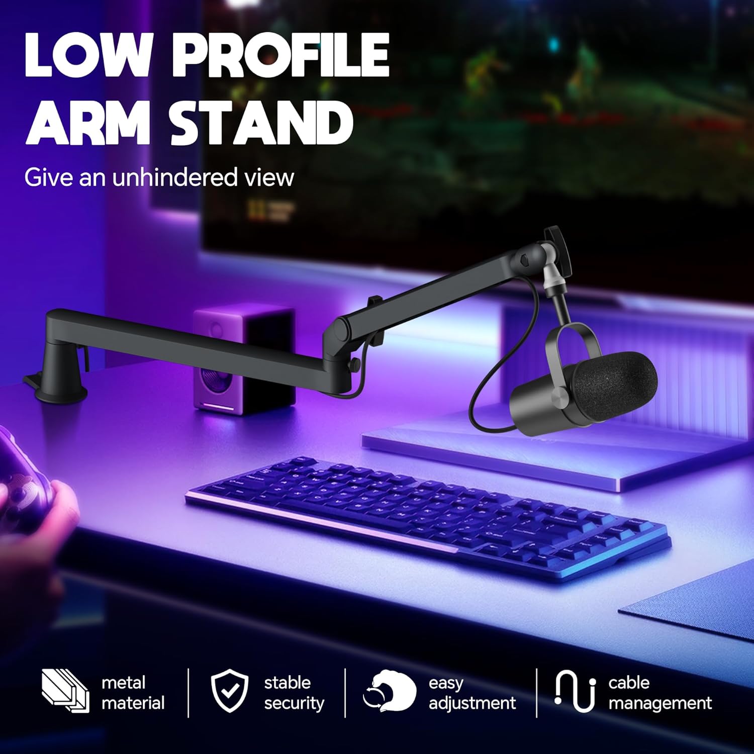 プロフェッショナル スタジオ ロープロファイル マイク アー - Boom Arm Stand のレビューと価格