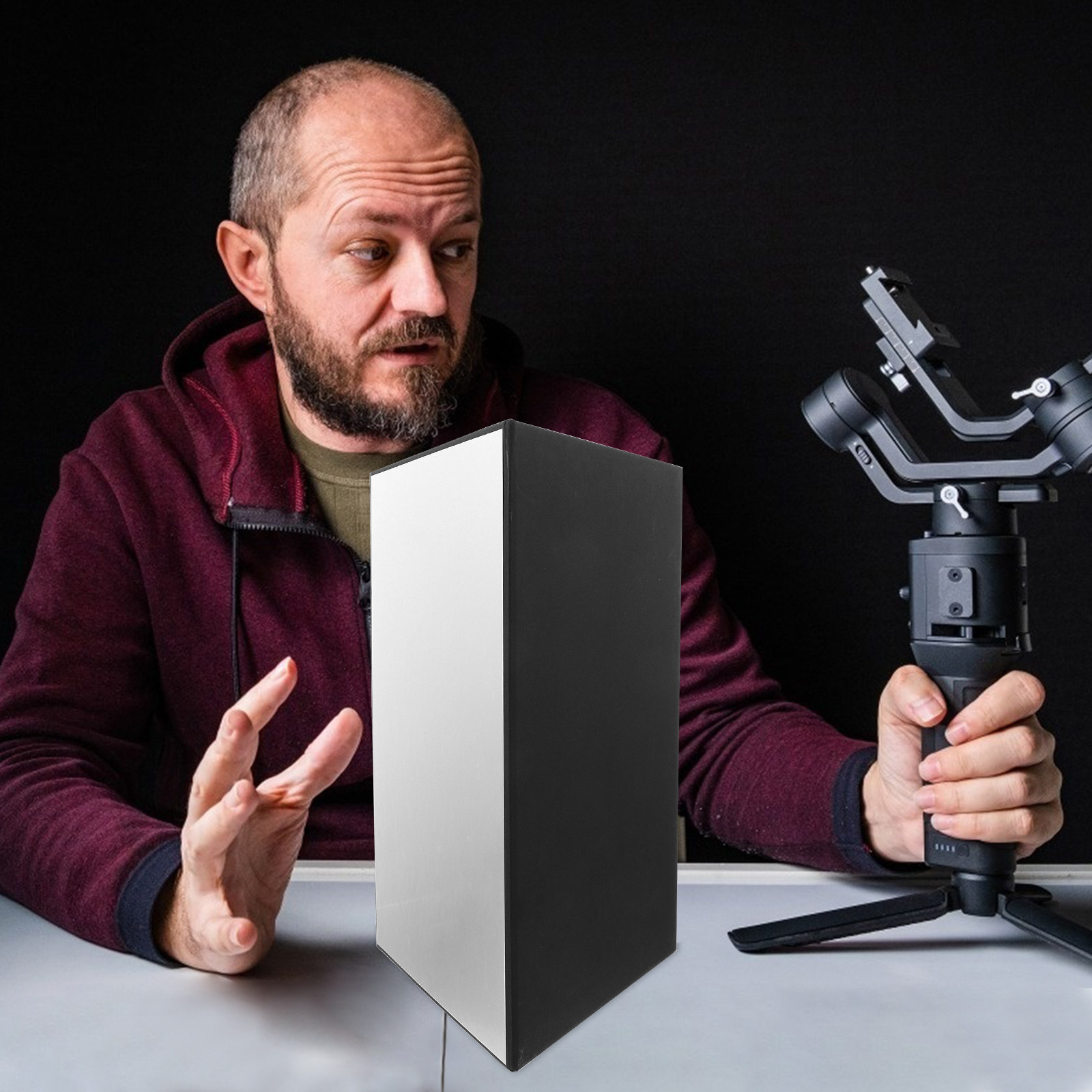 折りたたみ式A3写真用反射板 両面長方形ライトリフレクター  - Photography Lighting For Food のレビューと価格