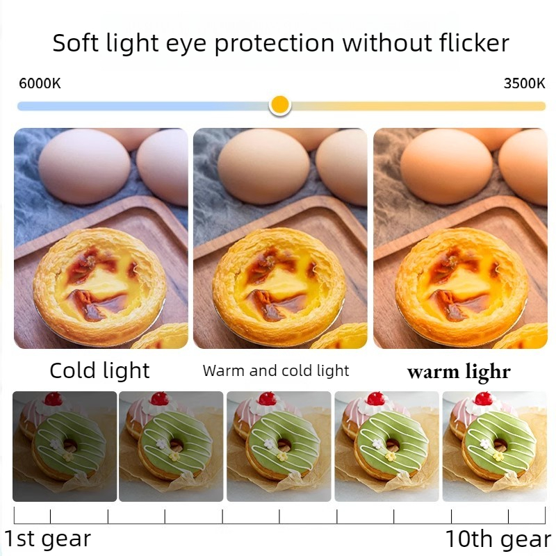 屋内外撮影用フィルライト、多色ソフトポータブルハンドヘルドラ - Photography Lighting For Food のレビューと価格