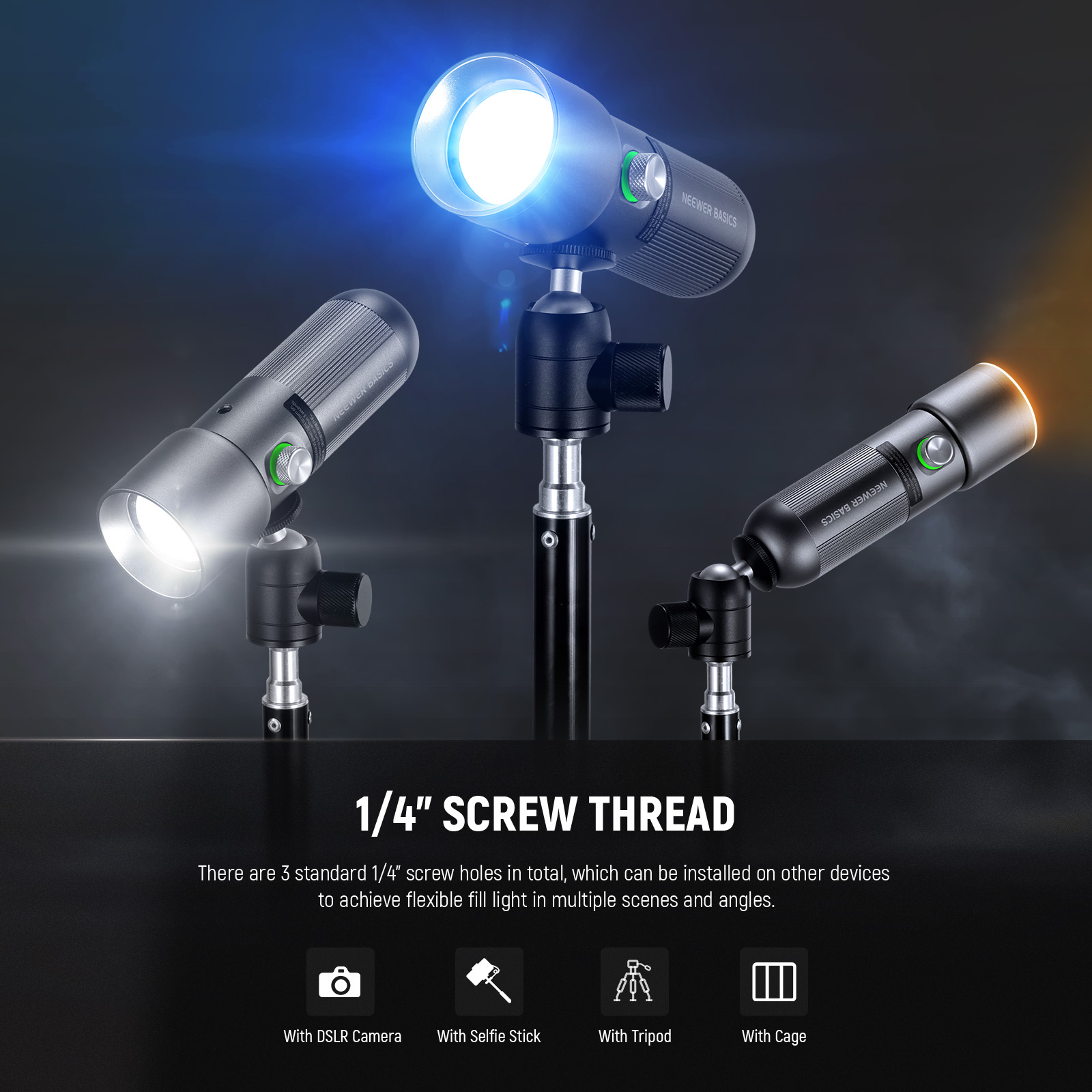 NEEWER BASICS RGB写真撮影用フラッシュライト - Photography Lighting Basics のレビューと価格