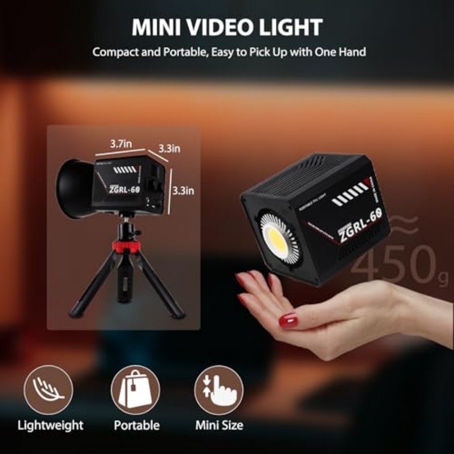 60W COB LED ビデオライト ハンドヘルド ポータブ - Photography Lighting Video のレビューと価格