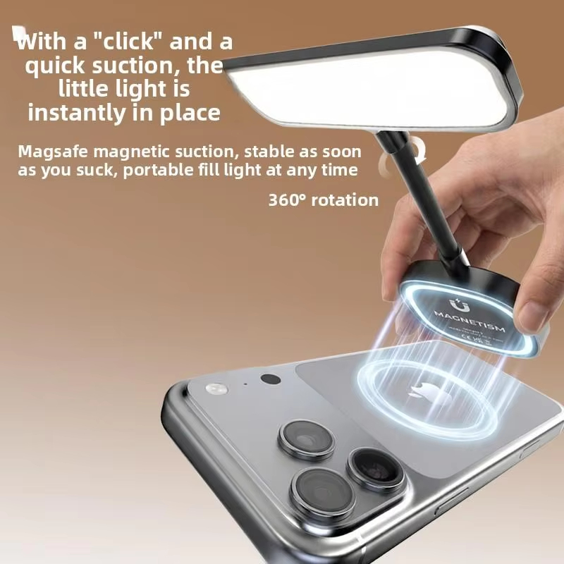 磁気式携帯電話用フィルライト、3色ポータブルミニハンドヘルド - Photography Lighting Video のレビューと価格