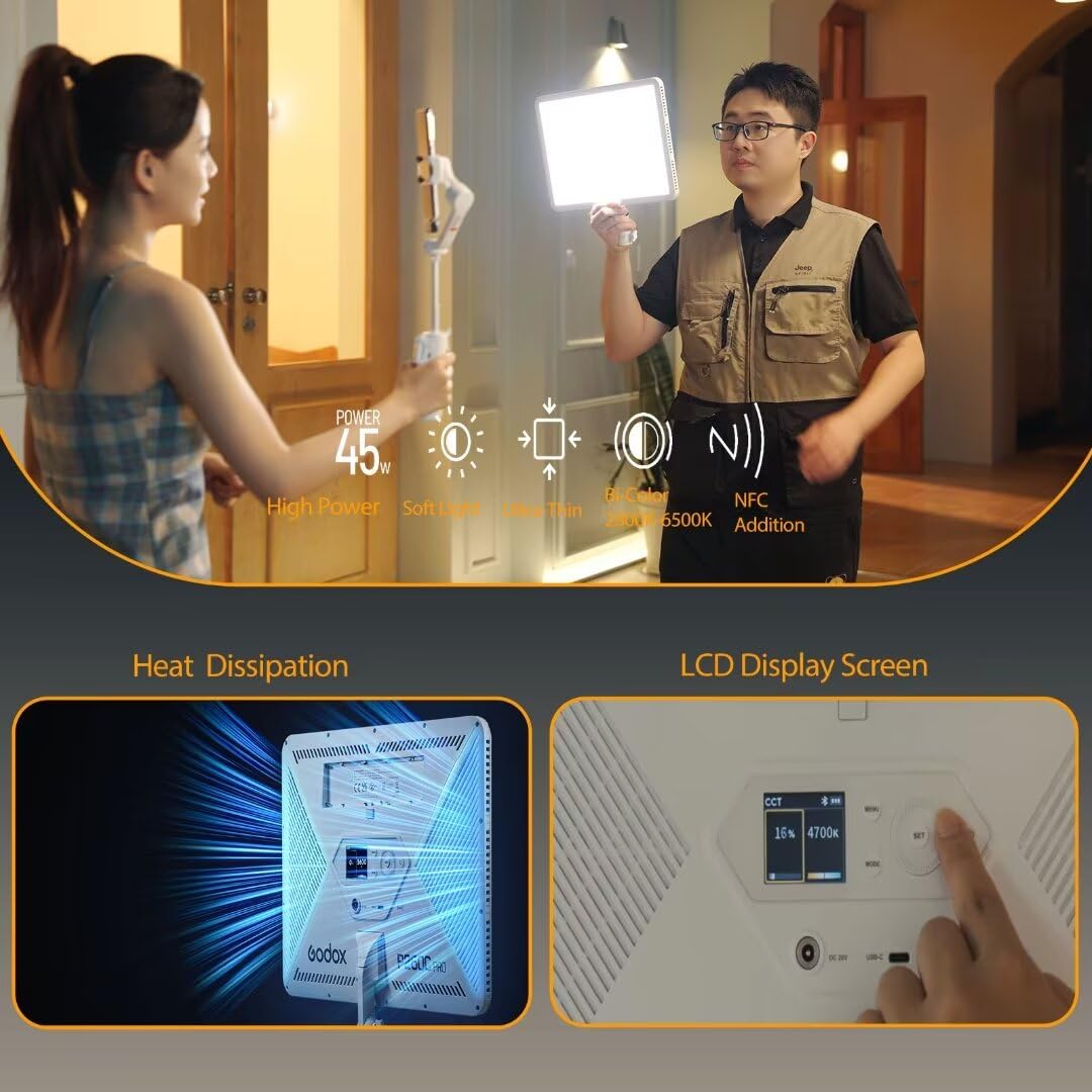 Godox P260C Pro LED ビデオライトパネル  - Photography Lighting Youtube のレビューと価格