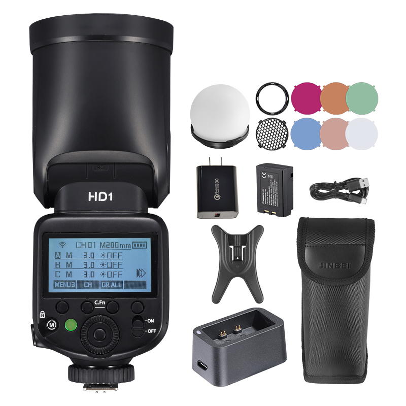 JINBEI HD-1カメラフラッシュライト写真撮影用屋外リ - Good Lighting In Photography のレビューと価格