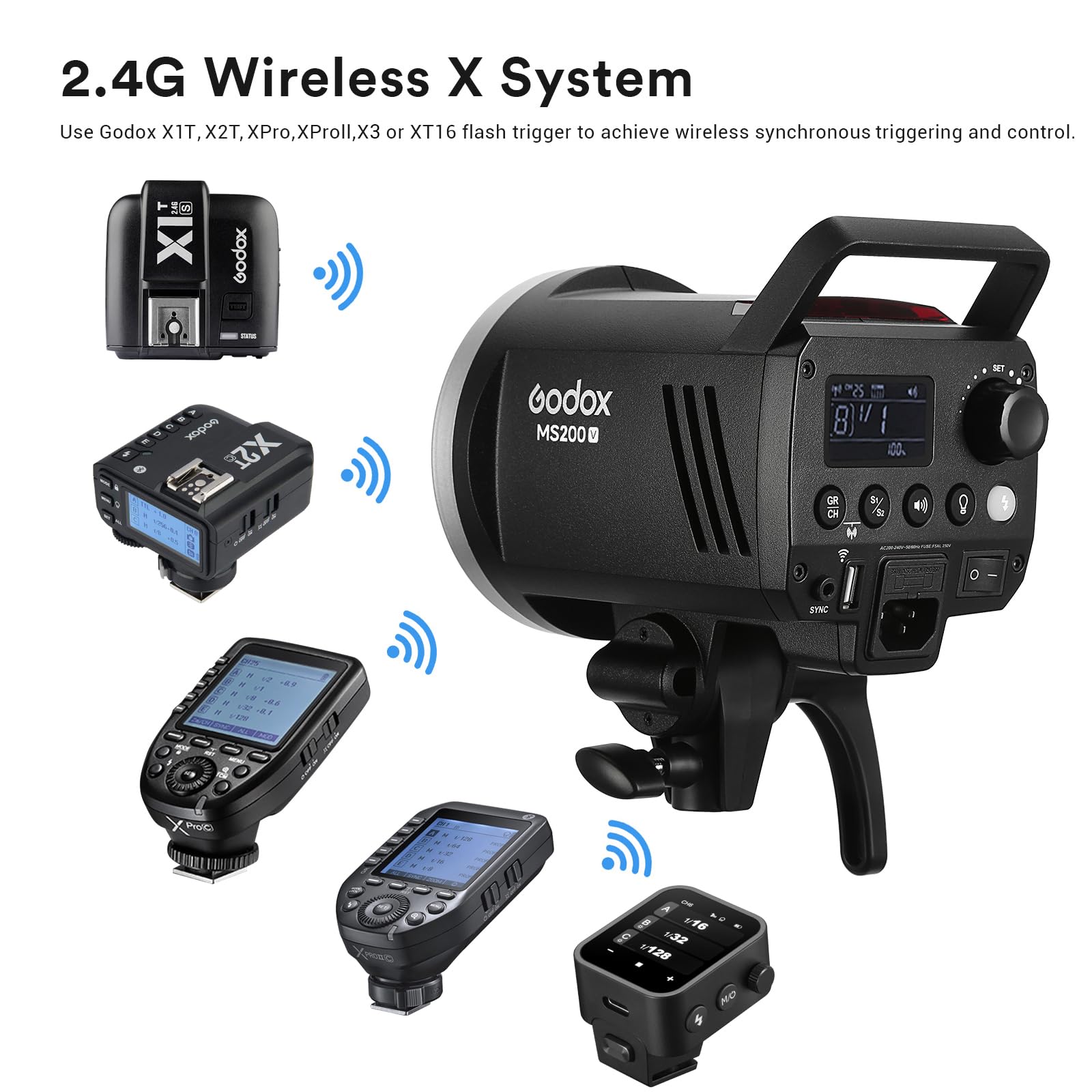 ゴドックス MS200V スタジオストロボフラッシュライト  - Photography Lighting Portrait のレビューと価格