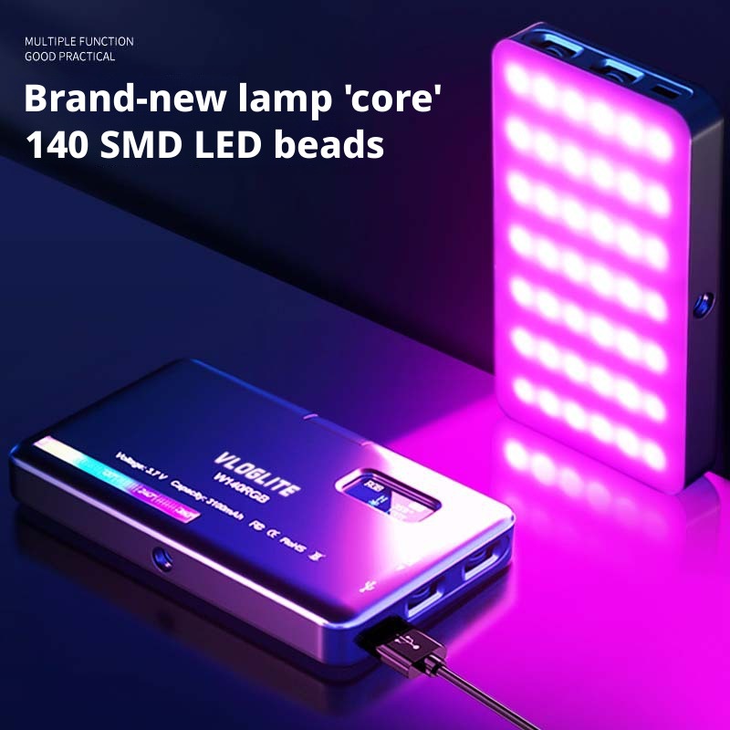 モバイルRGBフィルライトコンピュータービデオ会議ライトモバ - Photography Lighting Video のレビューと価格