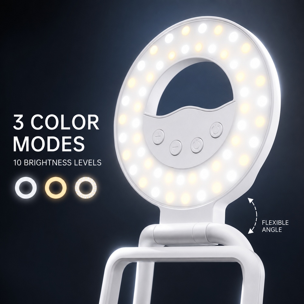 折りたたみ式マグネット式スマホ用フィルライトスタンド 60個 - Photography Lighting Video のレビューと価格