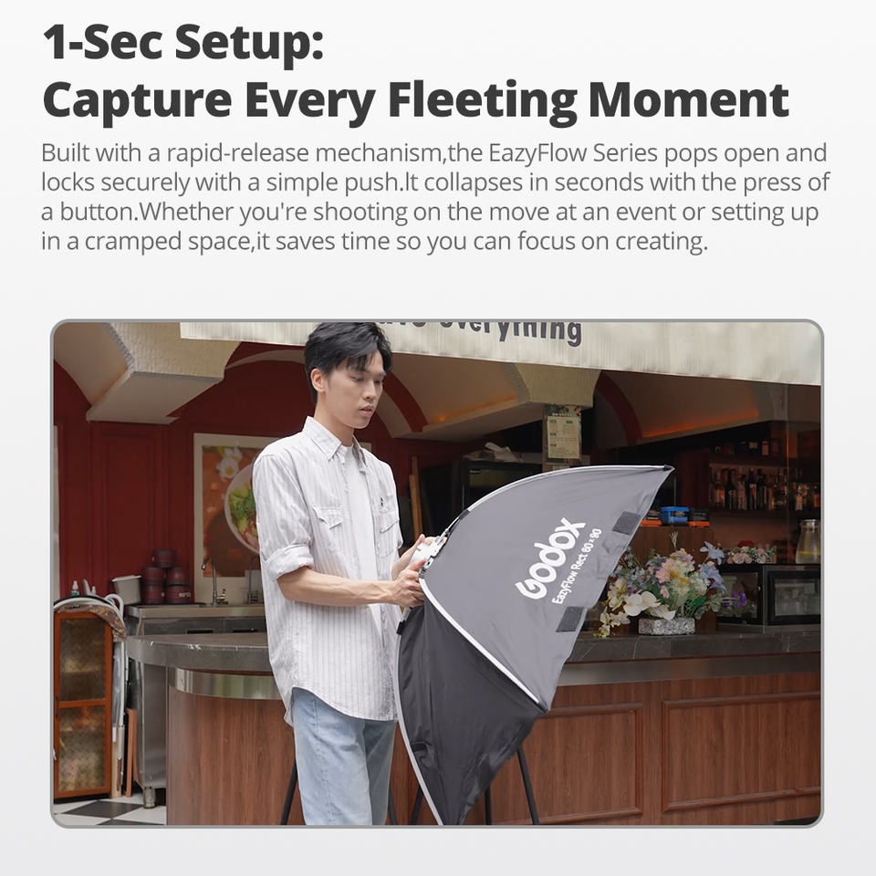 Godox EazyFlowシリーズ折りたたみ式ソフトボック - Photography Lighting Diffuser のレビューと価格