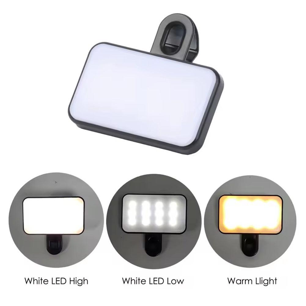 ミニ LED セルフィーライト 3 色モード調整可能な明るさ - Photography Lighting Video のレビューと価格